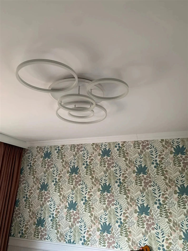 Gold White Modern LED Chandelier Lighting For Living Study Room Lights Indoor Lamps Parlor Foyer Lustres Chandeliers Luminaire