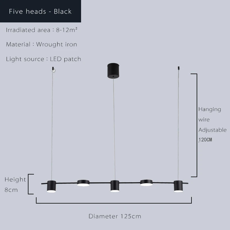 Modern Led Living Room Chandeliers Dining Table Ceiling Chandelier Kitchen Hanging Light Fixture Dimmable Indoor Ligh...