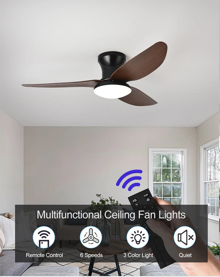 Bedroom fan light, ceiling fan light, high wind power ceiling, dining room, living room, househol...