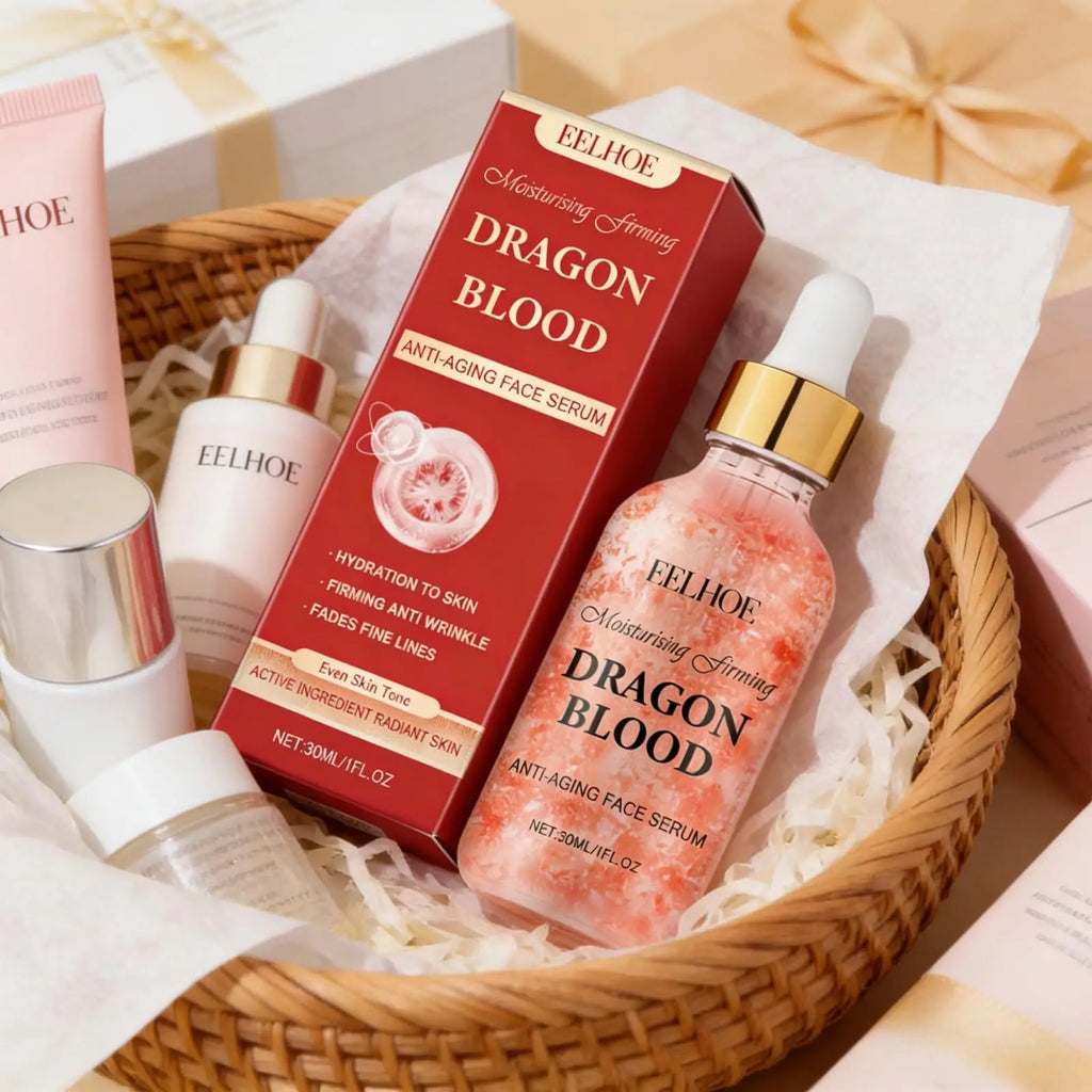 EELHOE Dragon Blood Serum Firm Skin Tightening Moisturizing Facial Rejuvenation Deep Hydration Face Care Anti-Wrinkle Serum 30ml