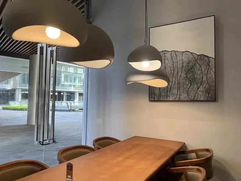 Japanese Wabi Sabi LED Ceiling Chandelier Nordic Modern Dining Bar Table Pendant Light Loft Living Room Decoration Hanging Lamp