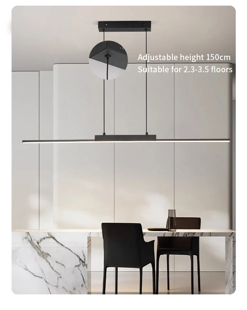 Pendant Light Modern Simple Dining Room Light For Wall Kitchen Long Chandelier Living Room Pendant Lamp Home Decoration Lighting