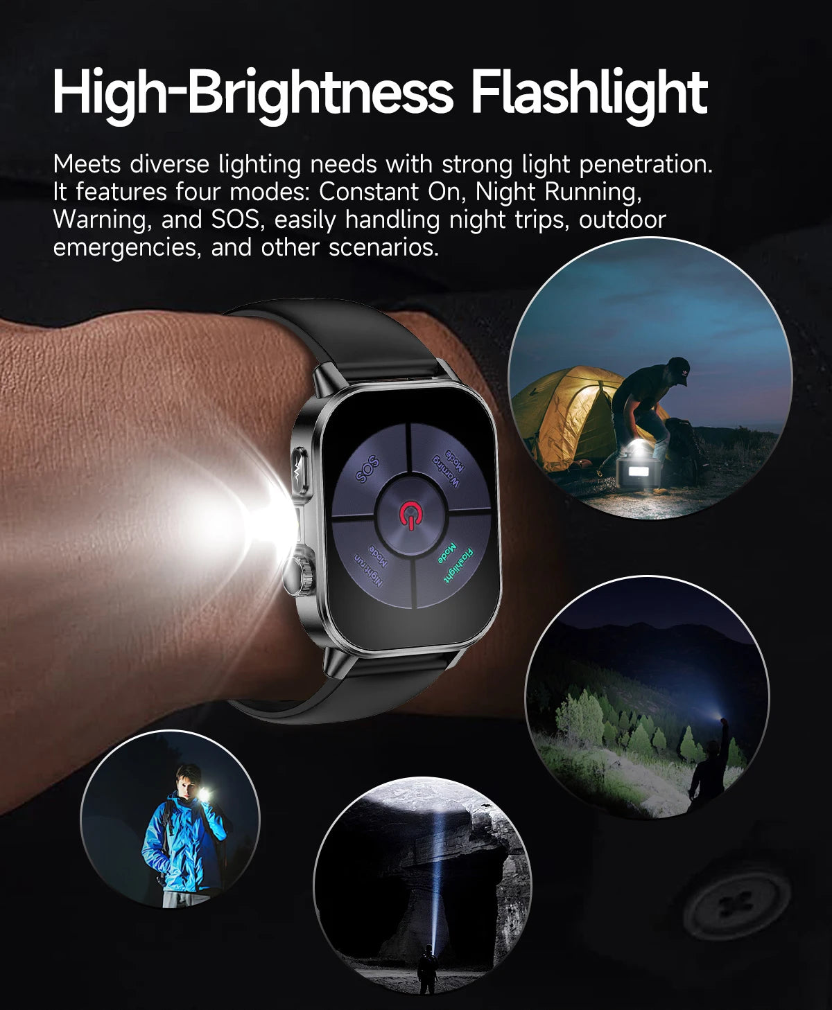 New Professional Health Watch Blood Pressure 2.01"AMOLED Screen Uric Acid Blood Lipids Flashlight Care Smart Watches for Women