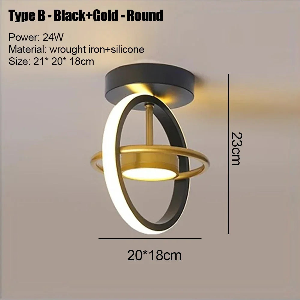 Modern LED Aisle Ceiling Lights Nodic Home Lighting Led Surface Mounted for Bedroom Living Room Corridor Light 3-colo...