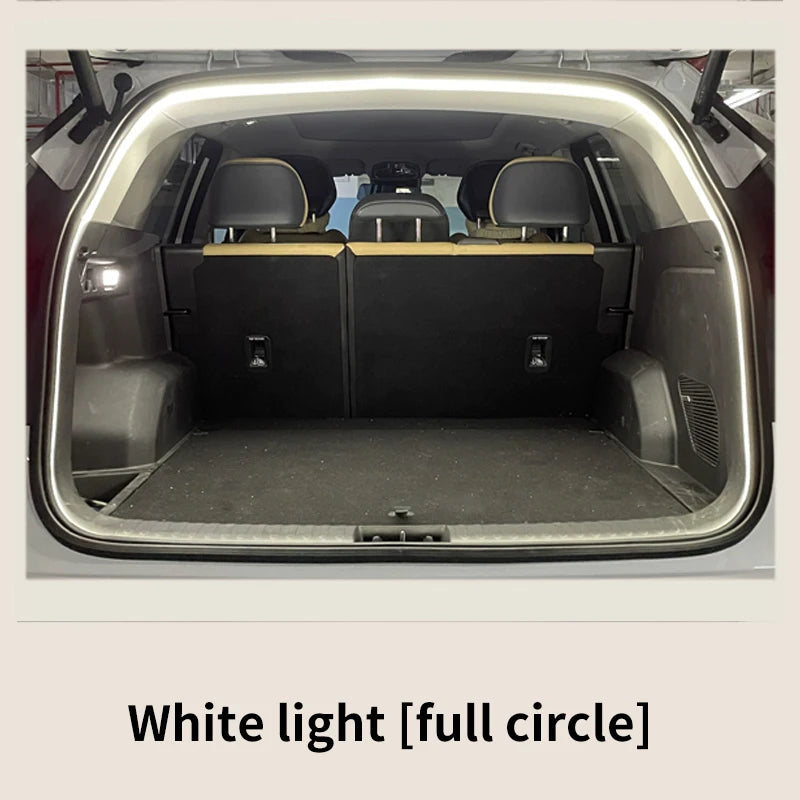 Car Trunk Led Light Strip Waterproof PVC Flexible Ambient Light Strip Automatic On/Off Hidden Ins...