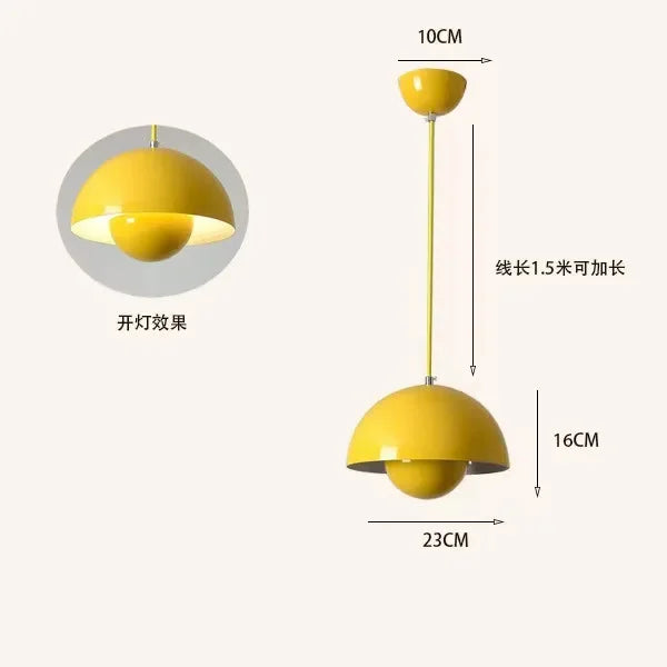 23cm Creative Chandelier Bedroom Study Restaurant Pendant Lights Decorative Lamp Multi-color Optional Modern Bud Indo...