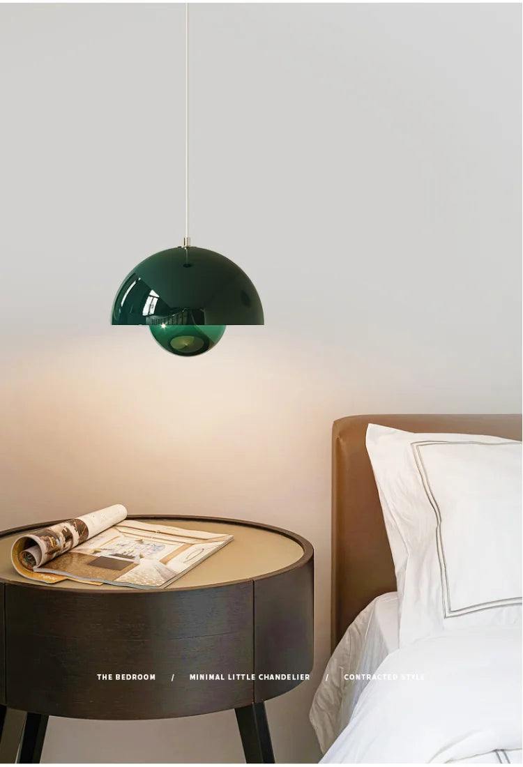 Nordic Led Color Chandelier Macaron Danish Mushroom Hanging Lights Restaurant Kitchen Pendant Lamp Home Luminaire LED Lighting