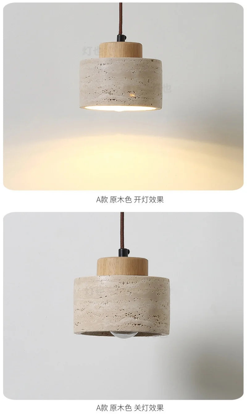 Modern Travertine Stone Pendant Light Versatile In Various Styles Bedroom Dining Room Kitchen Island  Decor lamp Fast Delivery