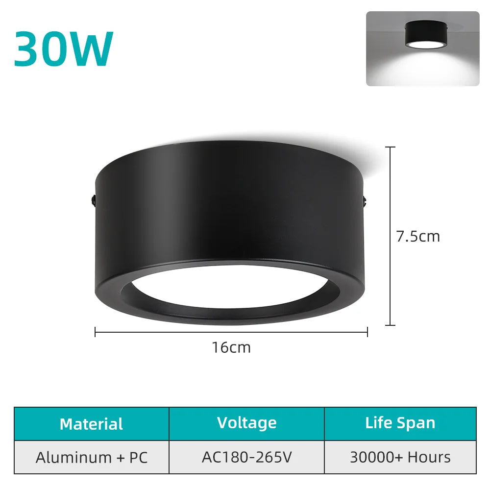 Led Ceiling Lamp 110- Ultra Thin Panel Led Light for Living Room Bedroom Indoor Lighting Square Round Ceiling Lights