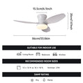 Ceiling Fan with Light Casa inteLigente Socket Fan Light ventilatore Da Soffitto Con Luce De Tech...