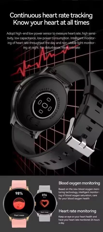 GPS 2026 New Smart Watch Heart Rate Sleep Health Monitor Bluetooth Talk  Men's Ladies Sport Smart Watch for Android IOS