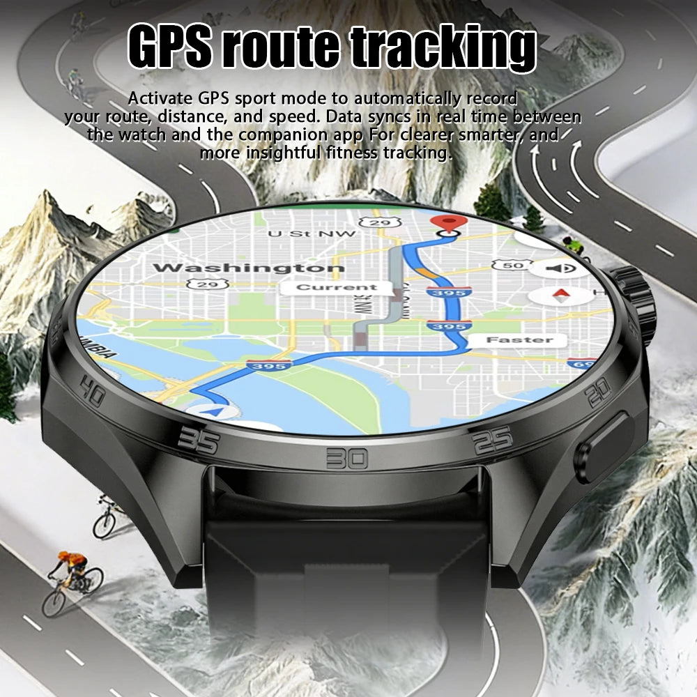 2026 New Bluetooth Call Smart Watch Men 1.53-inch AMOLED HD Screen Sports IP68 Waterproof Heart Rate Smartwatch Watch 6 Pro