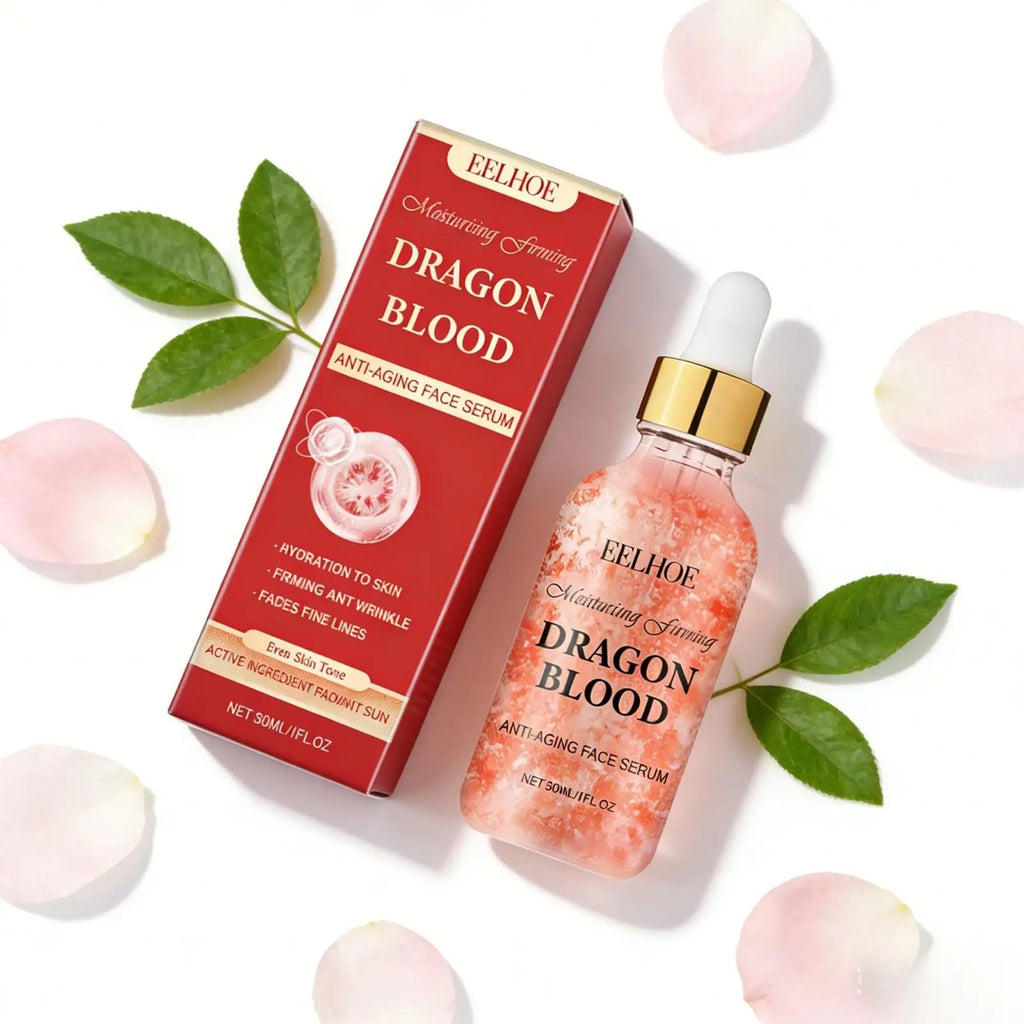 EELHOE Dragon Blood Serum Firm Skin Tightening Moisturizing Facial Rejuvenation Deep Hydration Face Care Anti-Wrinkle Serum 30ml