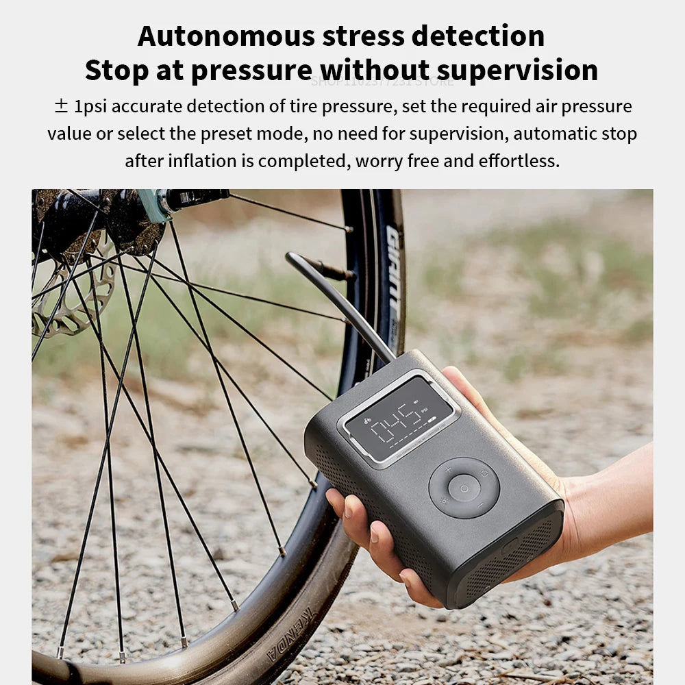 MIJIA Air Pump 2 Pro Portable Electric Inflator Pump Digital Display Inflator 150psi Max Basketball Tire 2500mAh Bike Car