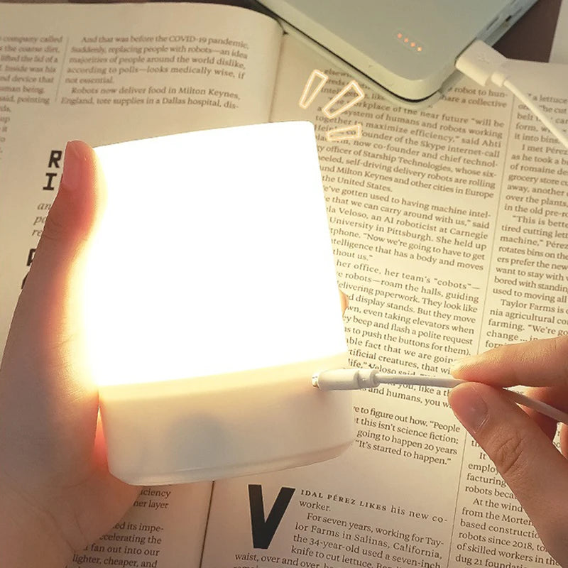 Led Night Lights Bedside Dimmable Charging Desktop Night Lamps Bedroom Bedside Lighting Decoratio...