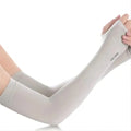 Ice Silk Sun Protection Arm Covers Unisex Elbow Cover Outdoor Cycling Running Fishing Driving Cool Anti-UV Arm Sleeves 1 Pair