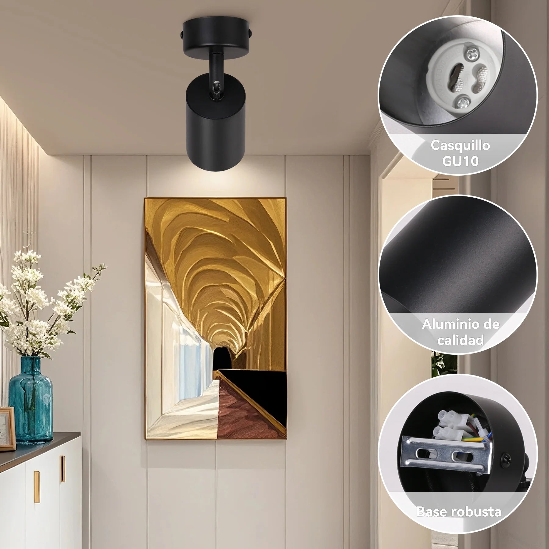 LED Shop Ceiling Spot Lamp Chandelier Bedroom Vestibule GU10 Bulb Replacement Led Spot for Corridor Home Decor Lights Hallway