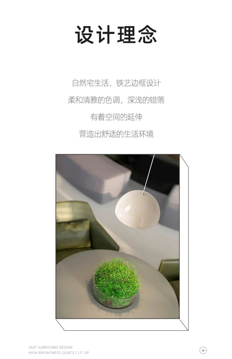 Nordic Led Color Chandelier Macaron Danish Mushroom Hanging Lights Restaurant Kitchen Pendant Lamp Home Luminaire LED Lighting