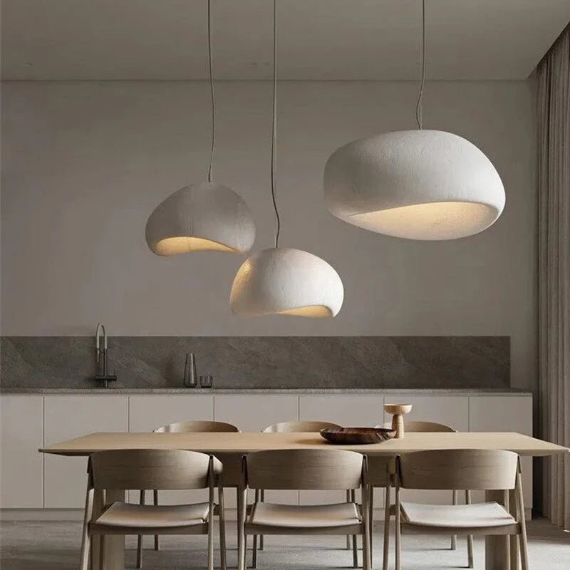 Japanese Wabi Sabi Chandelier Modern LED Pendant Lights for Dining Living Room Bedroom Bar Designer Homestay E27 Hanging Lamps