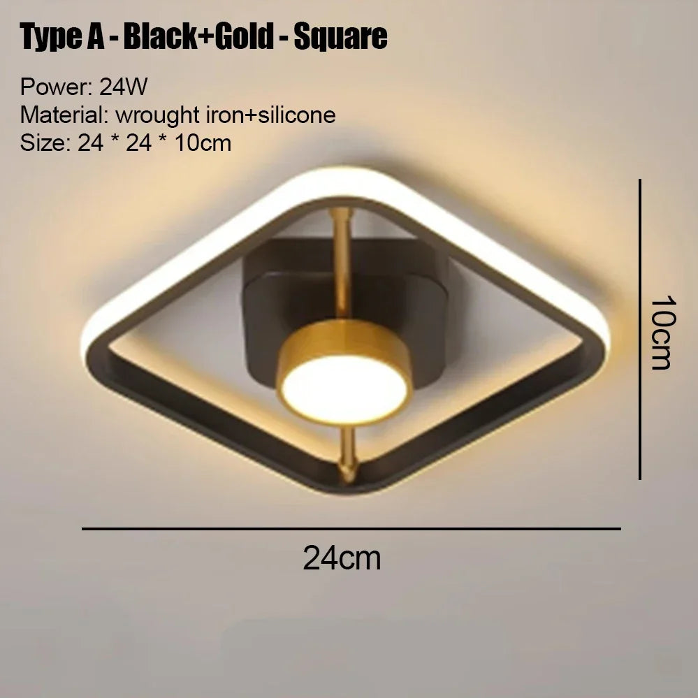 Modern LED Aisle Ceiling Lights Nodic Home Lighting Led Surface Mounted for Bedroom Living Room Corridor Light 3-colo...