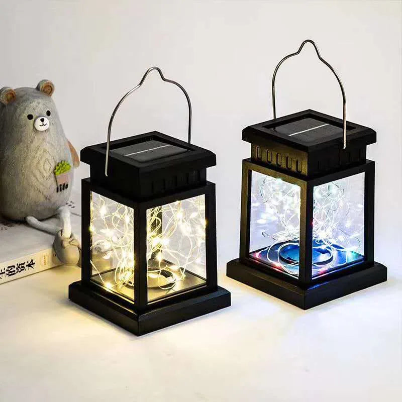 Solar Palace Lantern Hanging Candle Lamp Outdoor Solar Lights Decor Item for Lawn Landscape Patio Floor Yard Garden Atmospheric