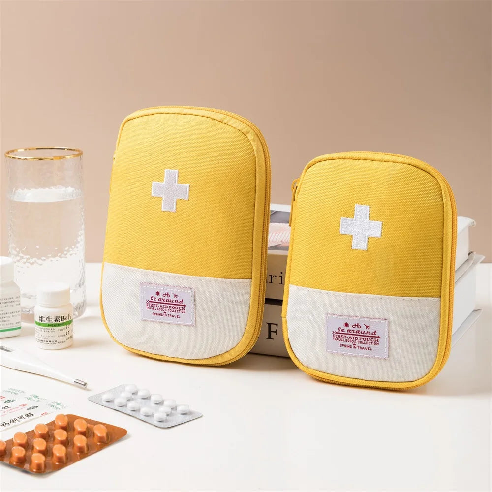 Portable First Aid Kit Essential for Business Trips Outdoor Adventures Home Emergency Storage Compact Travel Health Care Supplie