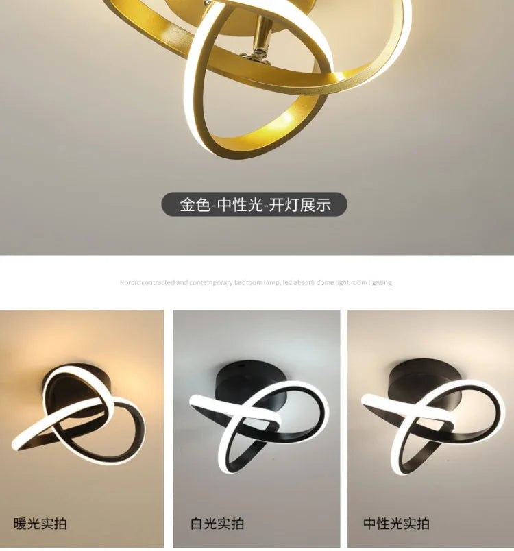 Modern LED Ceiling Light Minimalist Balcony Aisle Lamp Home Corridor Porch Channel Ceiling Lamp Nordic Ins Wind Cloakroom Lamp