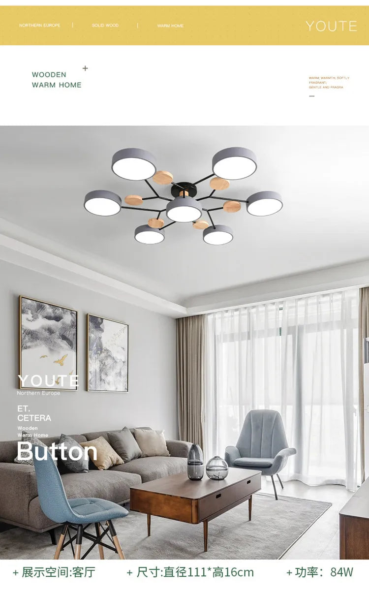 Modern Living Room Ceiling Chandelier Light Three Colors Changed led Ceiling Lights for Bedroom Dining Room 220v Ceiling Lamps