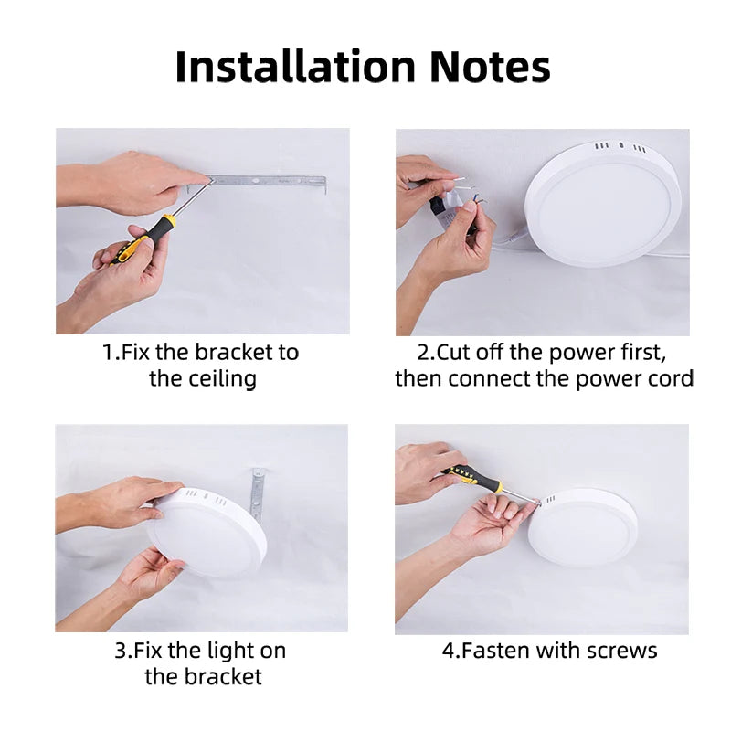 Ultra Thin Circular LED Ceiling Light Wide Pressure Panel for Indoor Lighting in Living Rooms Bed...