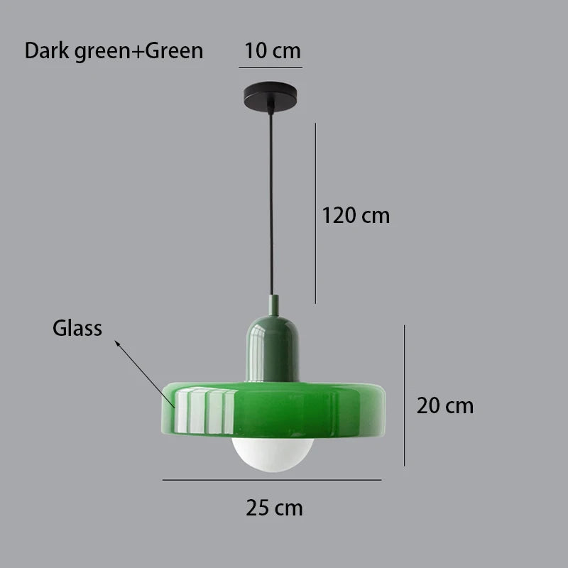 Nordic Retro Glass Chandelier Living Room Dining Room Bedroom KitchenModern Lighting Decoration Retro Lighting Fixtur...