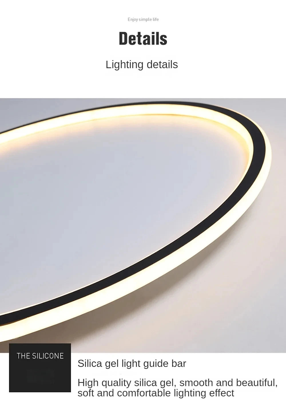 Simple Nordic Style Lighting Ceiling Lamp All White And Black Edge Modern Living Room Lamp Bedroom Home Lighting Decoration
