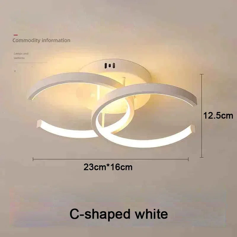 Modern LED Aisle Ceiling Lights Nodic Home Lighting Led Surface Mounted for Bedroom Living Room Corridor Light 3-colo...