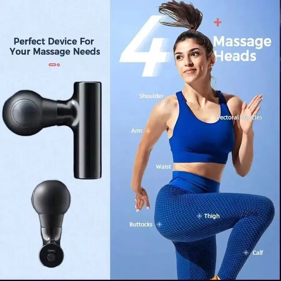 2026 Massage Gun, Deep Tissue Muscle Handheld Percussion Massager For Body, Back And Neck, Ultra Compact Elegant Design Recharge