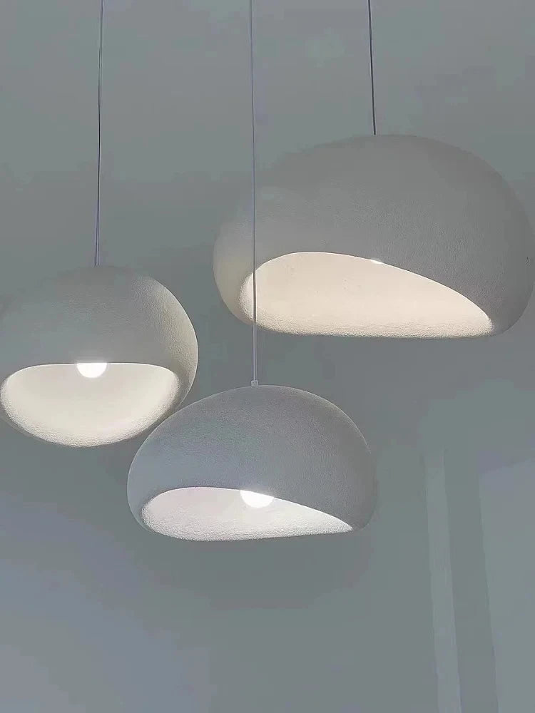 Japanese Wabi Sabi LED Ceiling Chandelier Nordic Modern Dining Bar Table Pendant Light Loft Living Room Decoration Hanging Lamp