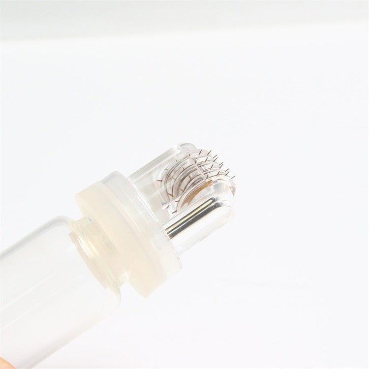 Gold Microneedle Dermaroller With 64 Needles For Hair Growth On