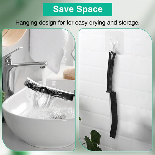 3-Pack Hard-Bristle Crevice Cleaning Brush Set