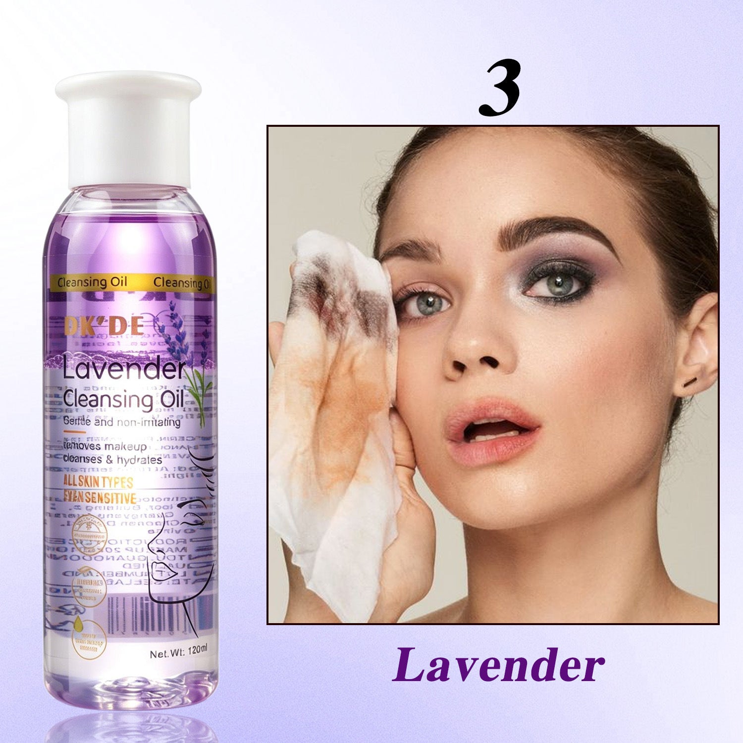3-Color Deep-Cleansing Makeup RemoverGentle And Non-Irritating