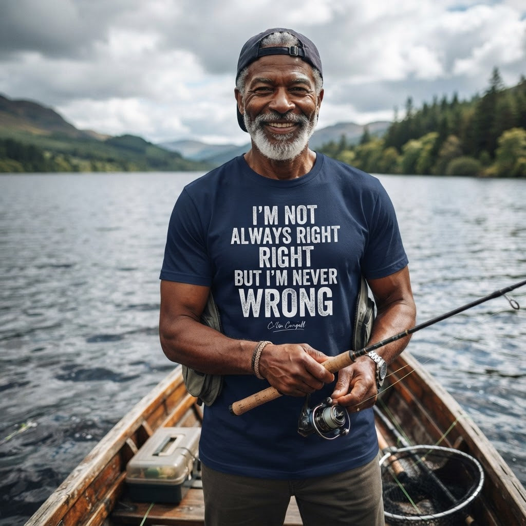 I'm Not Always Right But I'm Never Wrong — Premium T-Shirt | COLLIN CAMPELL product image