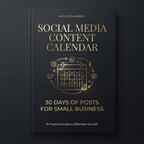 Social Media Content Calendar - Digital Download