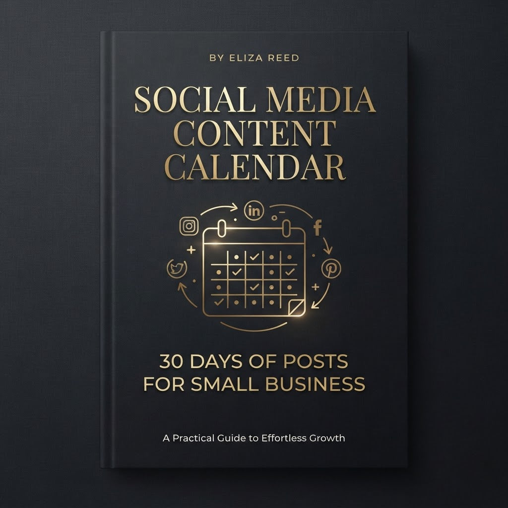 Social Media Content Calendar - Digital Download