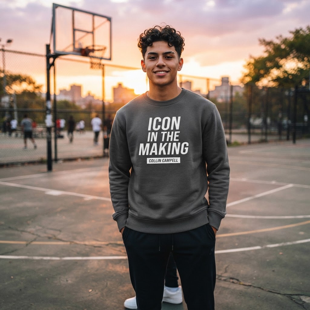 Icon in the Making — Premium Sweatshirt | COLLIN CAMPELL product image