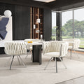 Luxury 4-Chair Velvet Dining Set — Single Light