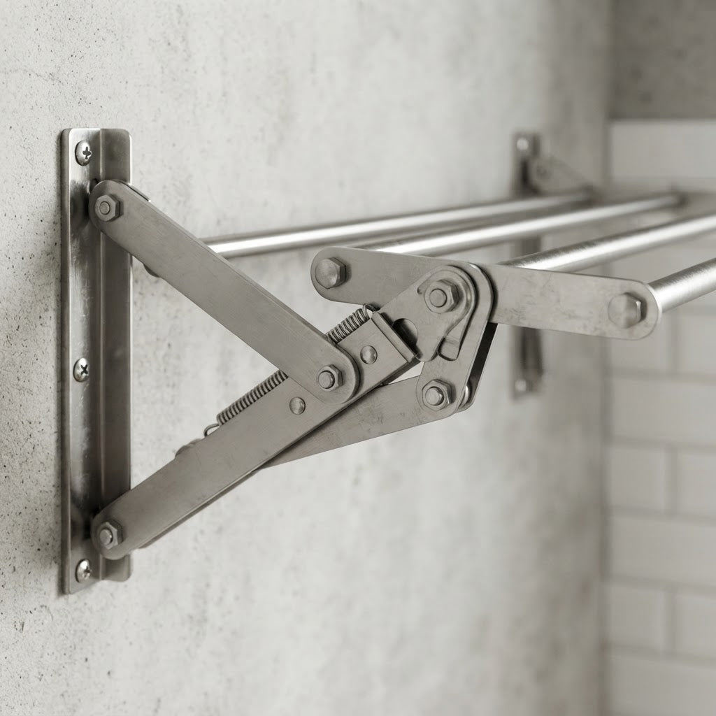 Retractable Clothes Drying Rack - Wall Mounted