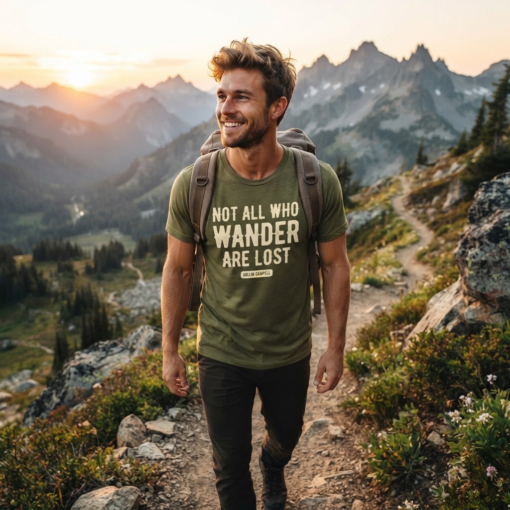 Not All Who Wander Are Lost — Premium T-Shirt | COLLIN CAMPELL product image