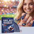 Nail Care Gift Set — Nail Art Pen World Cup + Full Set Of Nail Clippers Suit 30-p