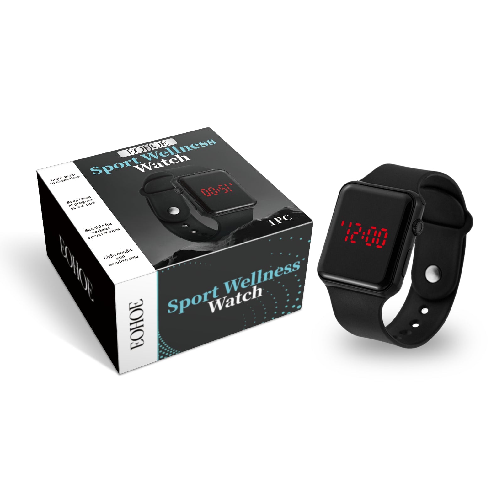 Self-Care Gift Set — Sport Wellness Watch + Private Tightening Essential Oil Fo
