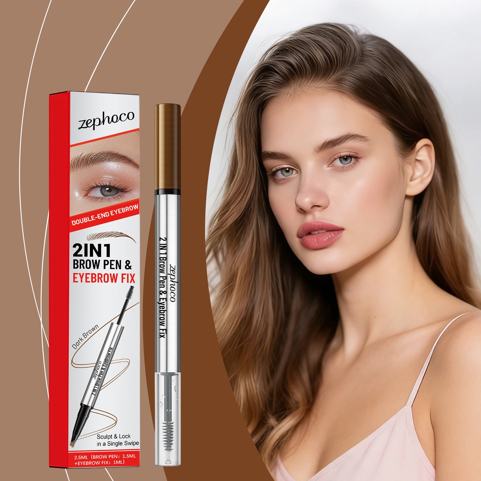 3D Easy-to-use Smooth Eyebrow Pencil