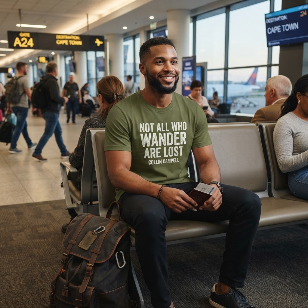 Not All Who Wander Are Lost — Premium T-Shirt | COLLIN CAMPELL product image