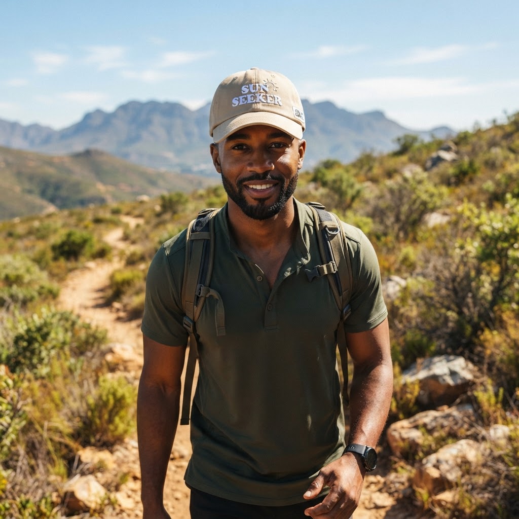 Sun Seeker Embroidered Dad Cap — Premium Headwear | COLLIN CAMPELL product image