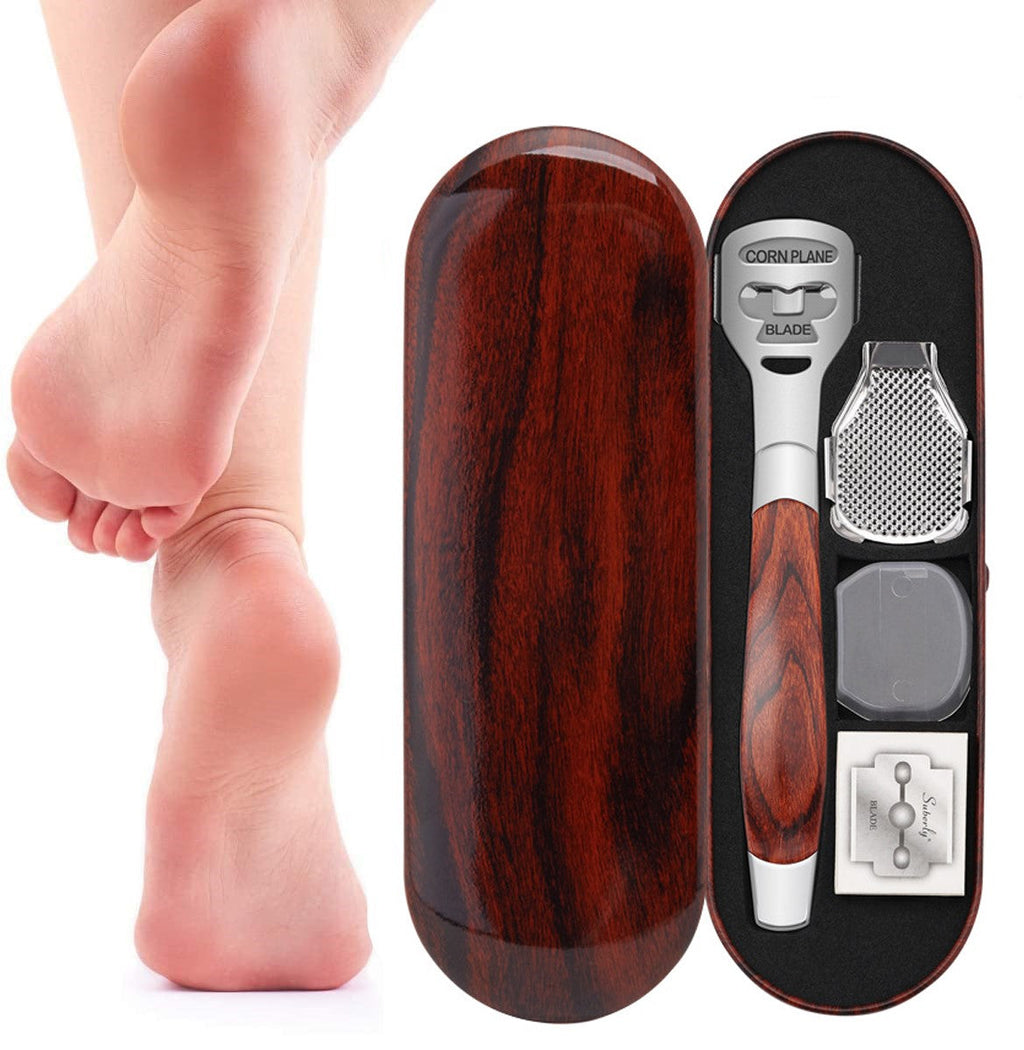Grooming Gift Set — Teeth whitening pen + Wood Handle Foot Callus Shaver Heel